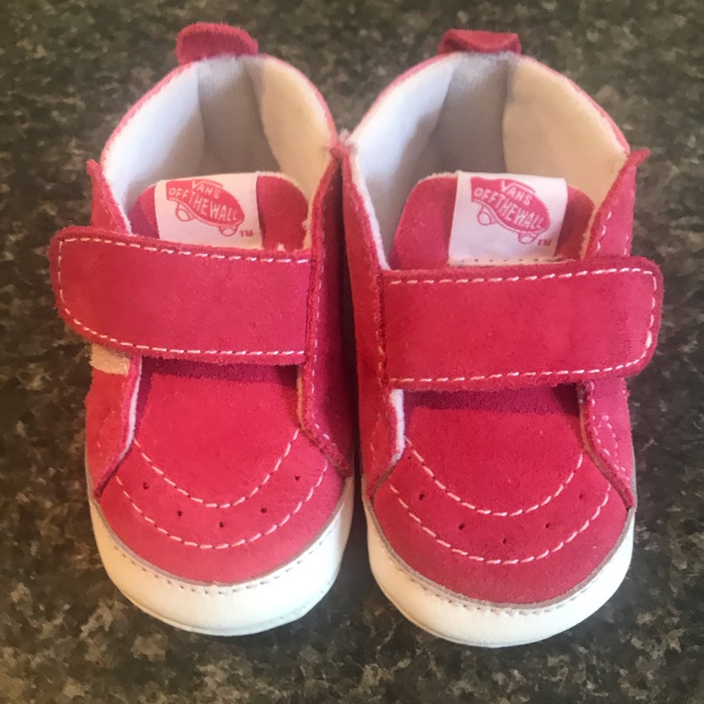 Pink Vans Crib Shoes